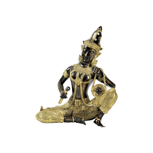 Brons Boeddha Sculptuur Beeld Thailand Gouden Khon Godin 23Cm