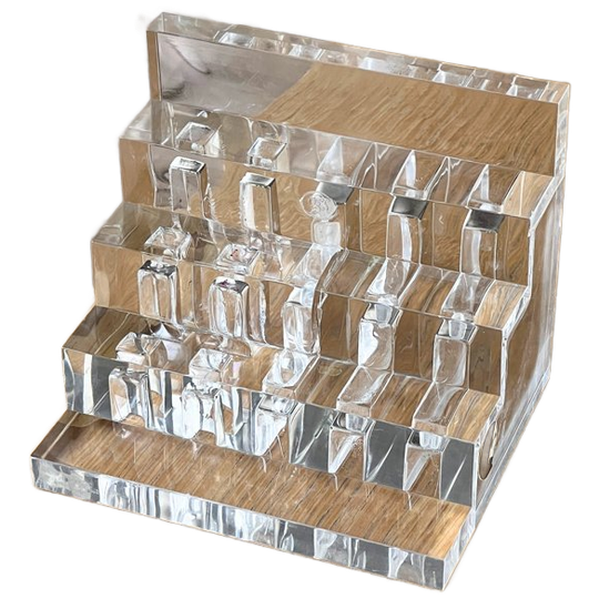 Vintage Guzzini Rare 70S Lucite Desk Organizer 1