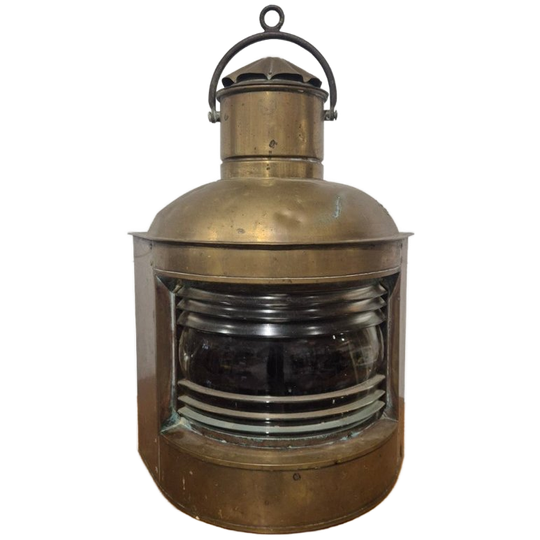 Antieke Scheepslamp G Bottaro Genova. 1