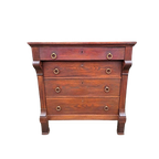 Antieke Franse Ladenkast, Linnenkast Commode Afm. 103X5Cm En thumbnail 1