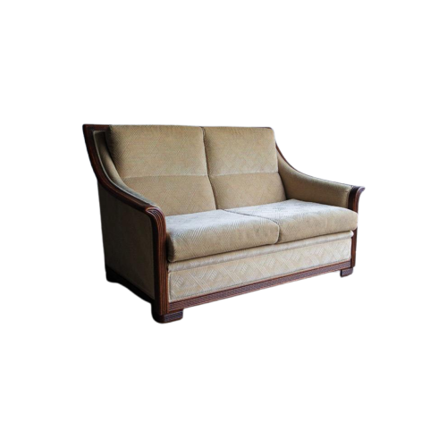 Art Deco Sofa With Ornate Design Elements