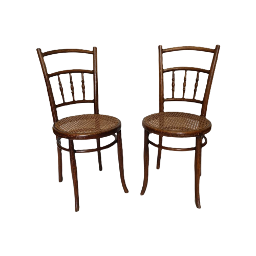 Bistro Stoelen Van Ungvarer Mobelfabriks Hongarije Ca.1900