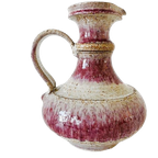 Vintage Kan Roze Wit Keramiek Fat Lava Stijl thumbnail 1