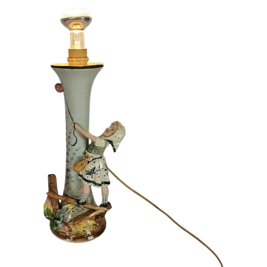Tafellamp - Keramiek - 'figurine' - Gesigneerd - 2e Helft 20e Eeuw 1