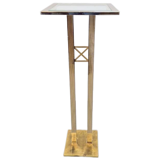 Regerncy Fratelli Orsenigo Zuil Messing Chrome Side Table 70 1