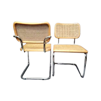 Paar Bauhaus Design Cantilever Chairs, Italy 1980S