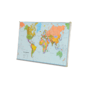 Officenow Wereldkaart, 104 X 60 Cm