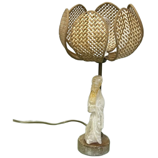 Marmer & Rotan Tafellamp 1