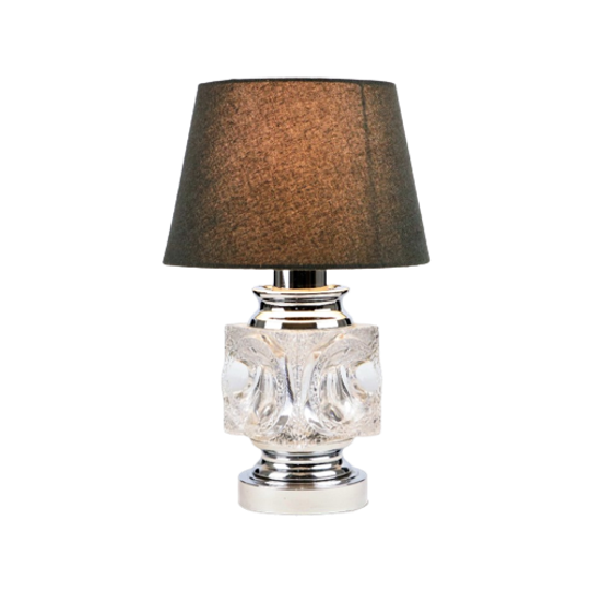 Ice Cube Tafellamp Peill Putzler Design Kristal Duitsland Seventies 24cm 1