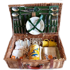 Vintage Picknickmand Van Optima England, Uniek & Duurzaam Gerestyled thumbnail 1