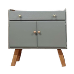 Vintage Commode Met Bladvergroter Groen thumbnail 1