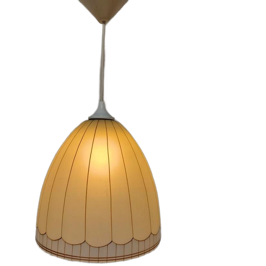 Vintage Doria Leuchten Mid Century Glazen Hanglamp 1