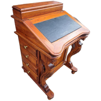 Klassieke Davenport Secretaire Schrijftafel, Laptop Bureau