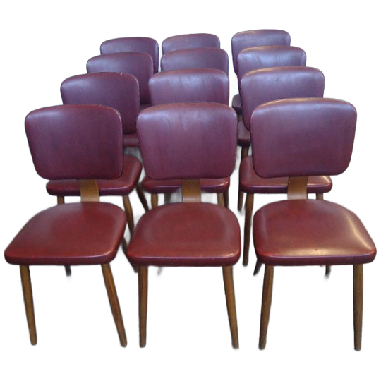 12 X Scandinavische Eetkamerstoelen 1