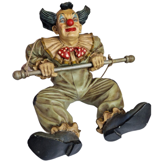 Limited Edition Big Decorative Clown Hanging Figure Jun Asilo Polychrome 1