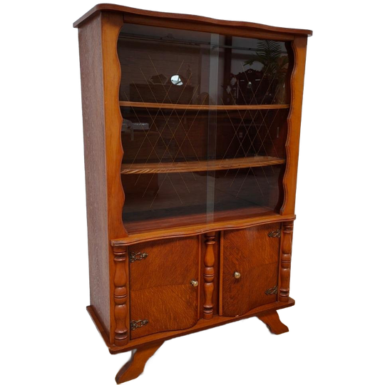 Vintage Art Deco Buffetkast, Wandkast, Boekenkast 1