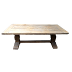 Prachtige Grote Eiken Klooster Tafel 240 Bij 100 Cm thumbnail 1