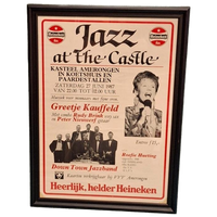 Poster Voor Jazz At The Castle Met O.A. Greetje Kauffeld.