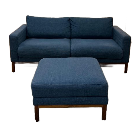Nieuwstaat Bolia Bank + Hocker Blauw | Scandinavisch Design 1