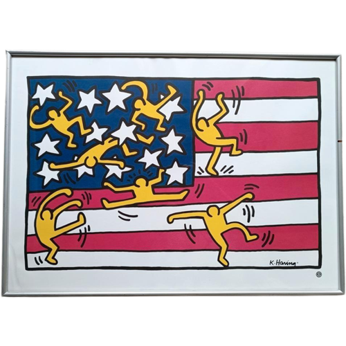 Vintage Litho Poster Van Keith Haring