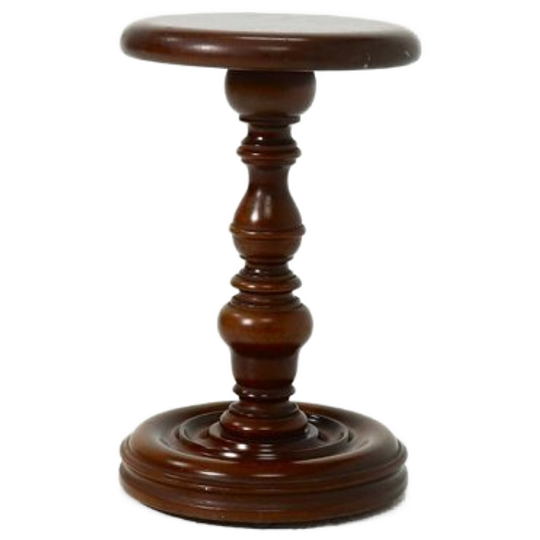 Decorative Solid Wooden Pedestal Plant Table 1960s 1