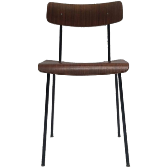 Vintage Stoel Auping Carroo Andre Cordemeyer Hout Metaal 1