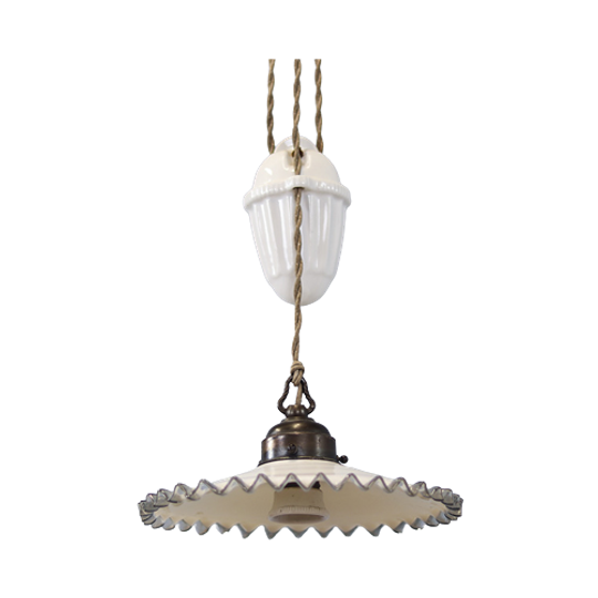 Antieke Art Deco Hanglamp Pendellamp 1