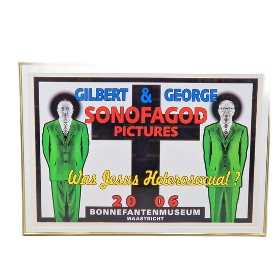 Poster Gilbert & George Was Jesus Heterosexual? 2006 Lijst 1