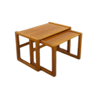 Teak Vintage Bijzettafel Set thumbnail 1