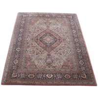 Mooi Oosterse Stijl Vloerkleed Met Onder Andere Roze En Blauwe Kleuren 302x208cm