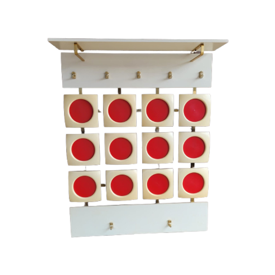 Pop Art Jaren 70 Wand Garderobe Rood 1