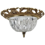 Massive - Hollywood Regency Stijl - Messing - Glas - 3e Kwart 20e Eeuw thumbnail 1