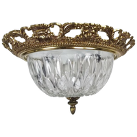 Massive - Hollywood Regency Stijl - Messing - Glas - 3e Kwart 20e Eeuw