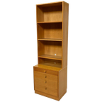 Vintage Kast Boekenkast Wandkast Jaren 60 Eiken Design thumbnail 1