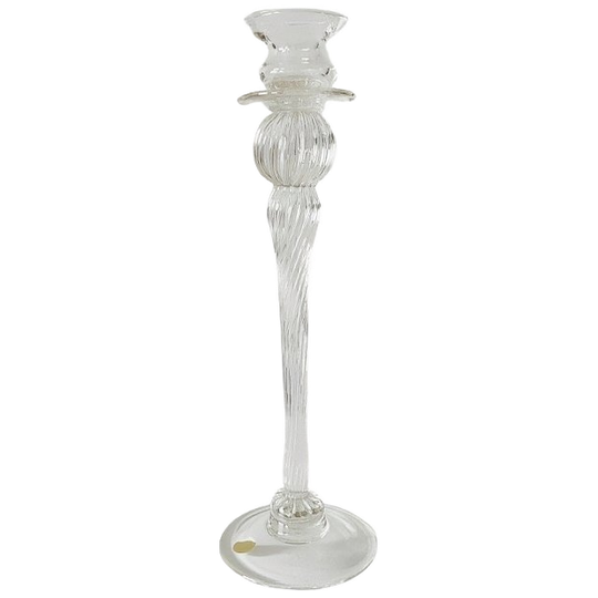 Vintage Mid-century Italiaanse Kristallen Kandelaar Ardè Italy Kristal Murano 1970’s 1