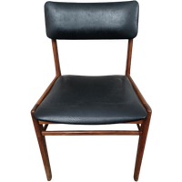 Scandinavian Vintage Chair In Teak / Leather