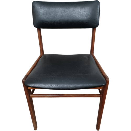Scandinavian Vintage Chair In Teak / Leather