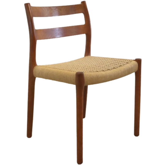 Niels O Moller Stoel Model 84 Vintage Papercord 1