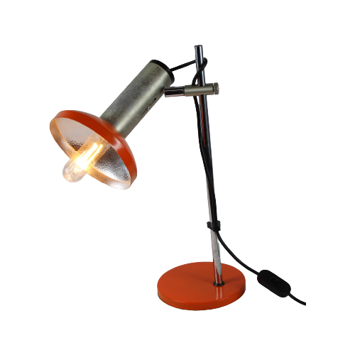 1970’S- Bright Orange Desk Lamp - Spotlight
