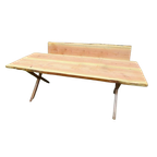 Prachtige Grote Boomstam Tuintafel 220 Cm thumbnail 1