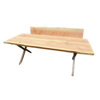 Prachtige Grote Boomstam Tuintafel 220 Cm