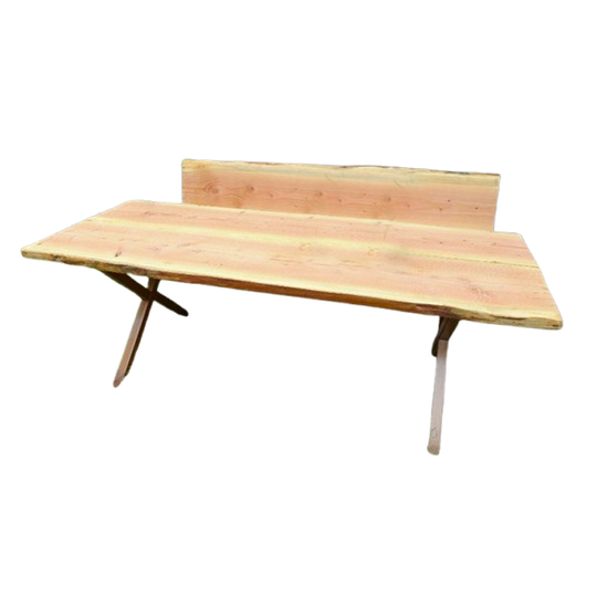 Prachtige Grote Boomstam Tuintafel 220 Cm 1