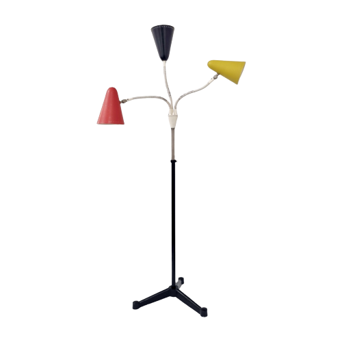 Mid-Century Floor Lamp By H. Th. J. A. Busquet For Hala, 1950S