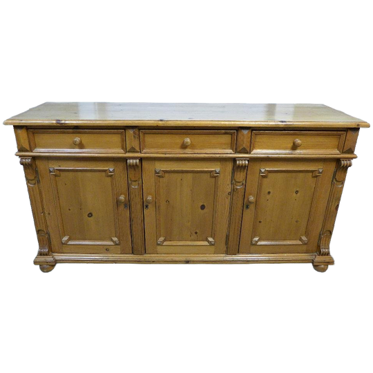 Prachtig Landelijk Grenen Dressoir 1