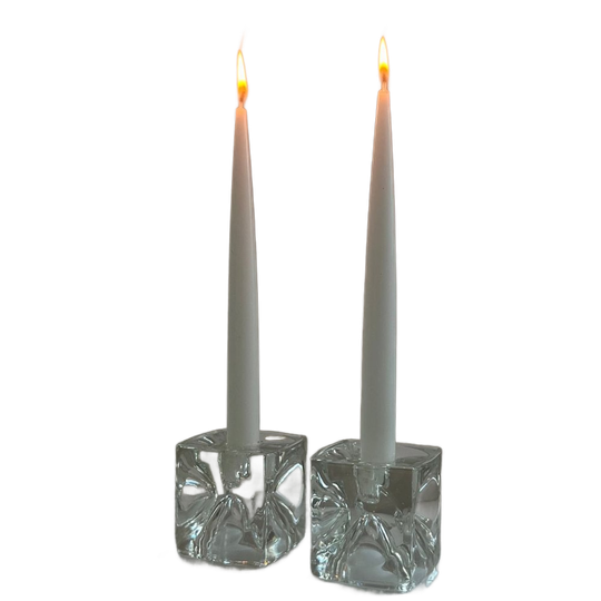 Vintage Glass Candle Holders – Set Of 2 By Rudolf Jurnikl 1