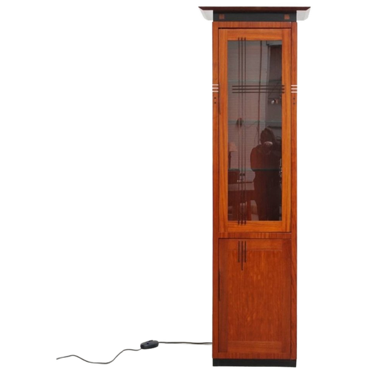 Prachtige Schuitema Art Deco Vitrinekast Met Verlichting Uit De Decoforma Serie 1