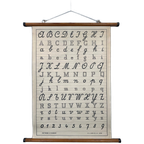Antieke Linnen Schoolkaart ‘schoon Schrift’ – D’haese thumbnail 1