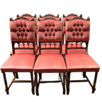 Set Van Zes Stoelen In De Stijl Van Henri Ii. thumbnail 1