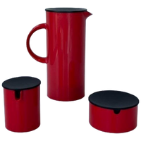 Stelton Karaf Suikerpot Melkkan Erik Magnussen Vintage Rood