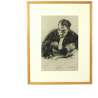 Grote Houtskool Tekening Advocaat Kunst Driesschaert Gedateerd 1974 thumbnail 1